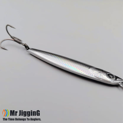 Mr JigginG Fast Sinking Metal Jig Lure 10/15/20/30/40g Saltwater Shore Casting Fishing Sea Bass Metal Jig Artificial Bait Tackle