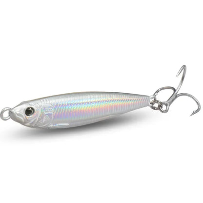 Metal Jig Bait 20g 30g 40g Spinner Sinking 3D Eye Color Laser Spinning Gear Luring Cast Fishing Tackle Blade Hook Pesca VIB Lure