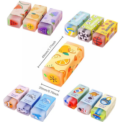 ممحاة فواكه لطيفة، ممحاة أقلام جيلي للأطفال، طعام حيوانات أليفة ممتعة، ممحاة مطاطية برائحة حلوة