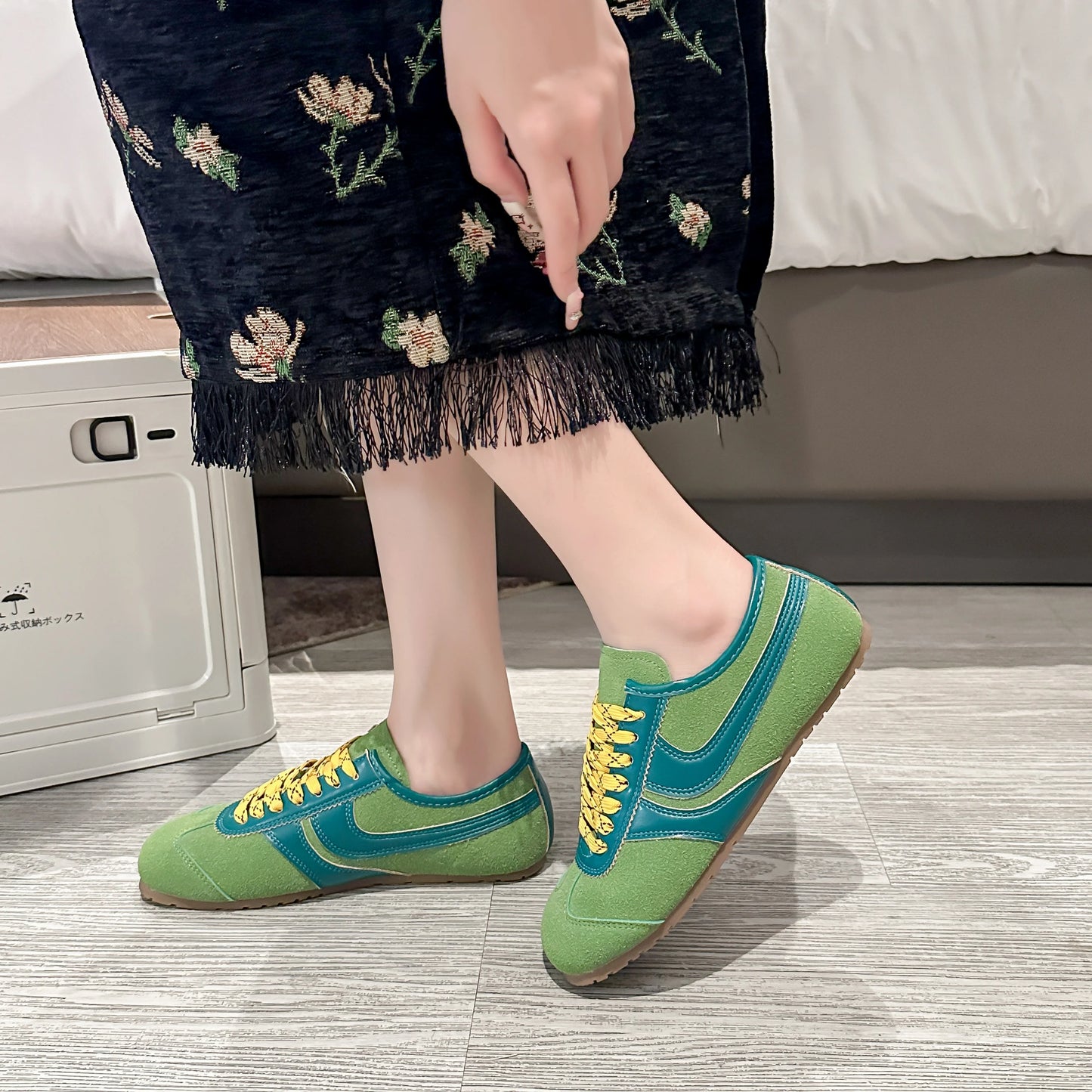 Shoes for Women 2025 Spring Autumn New Genuine Leather Ladies Moral Training Vulcanized shoes Retro Casual Flat Women's Sneakers