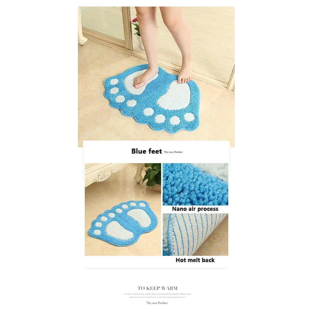 Bathroom Rugs Mats Water Absorbent Non-Slip Mat Used in Bathroom, Shower, Microfiber Bath Mat Machine Bath Mat Bathroom Mat