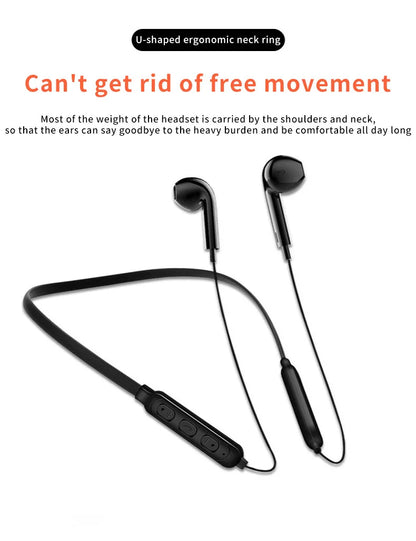 1PC G07 Wireless 9D Bluetooth Headset NeckHanging Stereo Noise Reduction Universal 5.0 Sports Headset Microphone