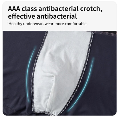 4/10 Pack Teenagers To Adults Parent-child Boyshort Simple Fashion Multi-size Shorts Men's Comfortable Underwear Elastic Waist P