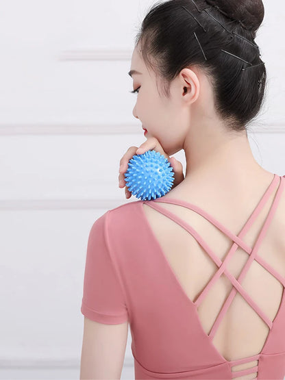 Hedgehog Massage Ball Yoga Fascia Ball Exercise Fitness Muscle Relaxation Massage Stick Shoulder Neck Leg Plantar Meridian Ball