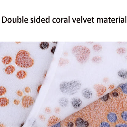Pet Bed Mat Cute Warm Cover Towel Handcrafted Cat Dog Fleece Soft Blanket for Small Medium Large dogs Puppy Pet Supplies ﻿