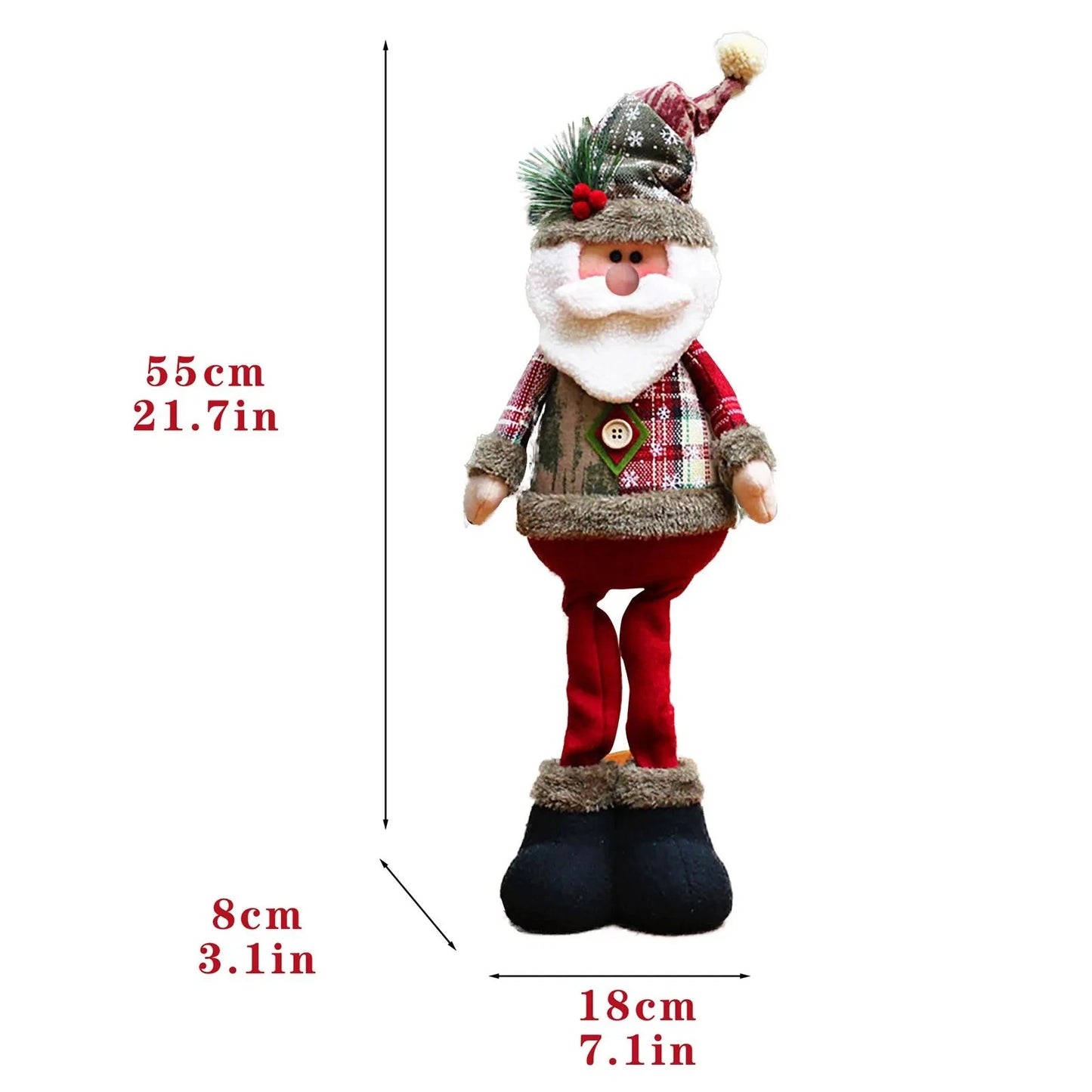 Innovative Elk Santa Snowman Doll Christmas Ornaments Merry Christmas Tree Decoration For Home Table Decor 2025 New Year Navidad