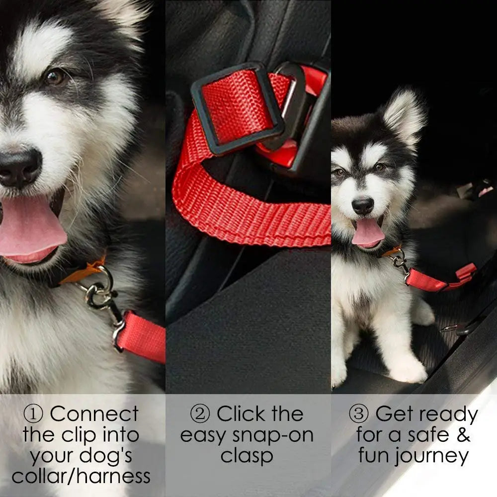 Pet Dog Cat Car Seat Dog Car Seat Belt Safety Protector Travel Pets Accessories Dog Leash Collar Breakaway Solid Car Harness