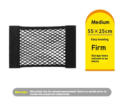 Luggage Storages Car Trunk Storage Bag Double Stretch Velcro Car Storage Net Bag Mesh Storages Net Bag Car Net