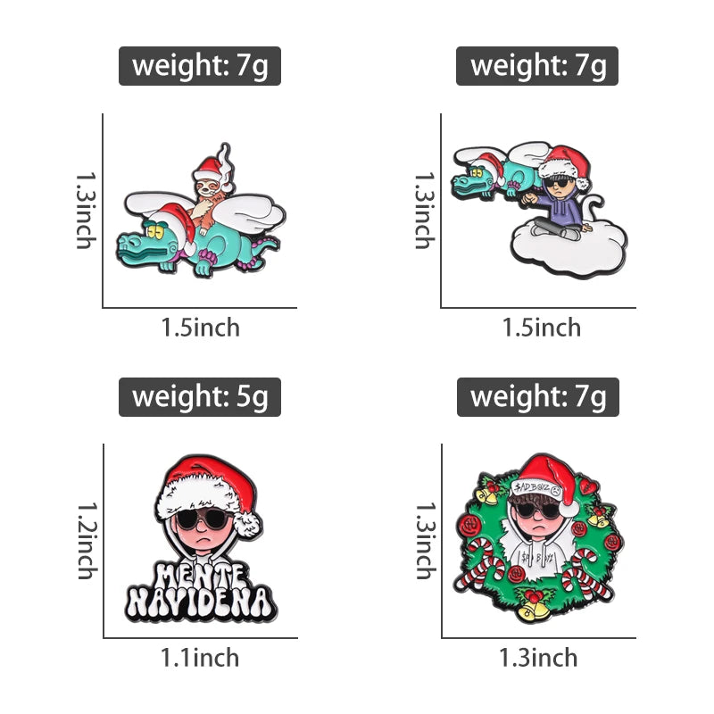 Retro Mexican Metal Hat Clip Pins Enamel Pins Cartoon Sloth Boy Baseball Cap Golf Cap Hat Badge Accessories Fashion Jewelry Gift