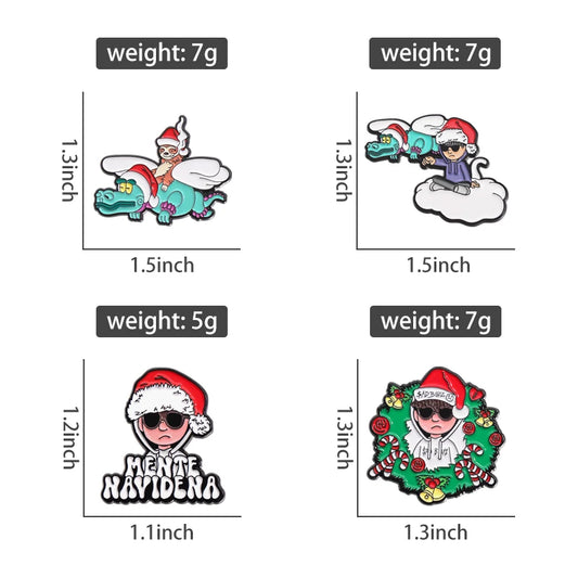 Retro Mexican Metal Hat Clip Pins Enamel Pins Cartoon Sloth Boy Baseball Cap Golf Cap Hat Badge Accessories Fashion Jewelry Gift