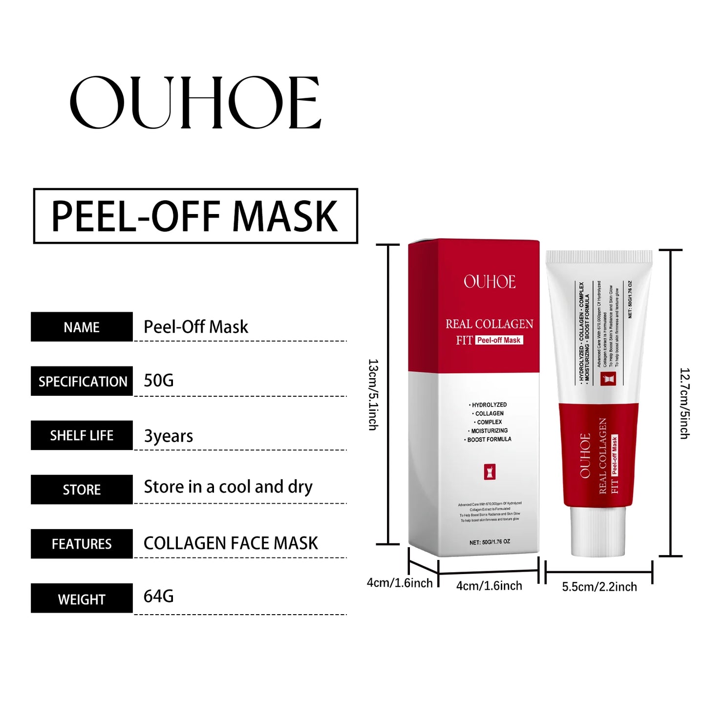 قناع تقشير الكولاجين، قناع تغليف الكولاجين الليلي، قناع ترطيب الكولاجين المتحلل، العناية بالبشرة الكورية