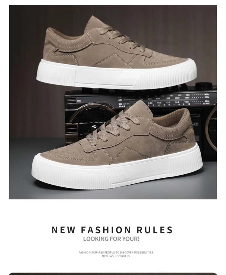 Men's Sneakers Fashion Flat Shoes for Man High Quality Casual Shoes for Men Classical Cosy Comfortable Wear-resistant Pure Color