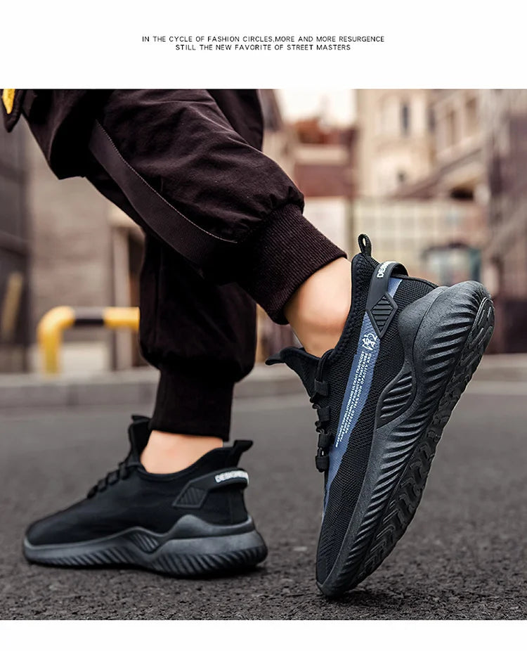 Men Sneakers 2025 Men Tennis Shoes New Fashion Spring and Summer Leisure Walking and Running Breathable Flat Bottom Gym Sports