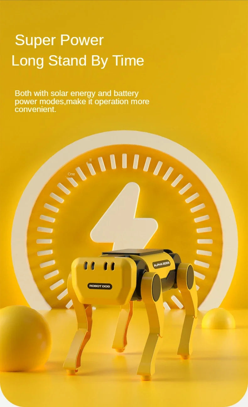 Robot Dog Science Experiment Kits Solar Powered Puppy for Kids DIY Educational Stem Toys  Children Christmas Gifts