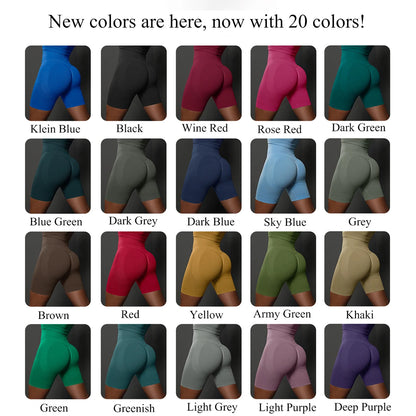 Seamless Shorts for Women Yoga Shorts Push Up Booty Workout Gym Shorts Fitness High Waist Sports Short Women Clothing