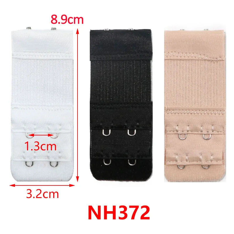 3/4/6/8pcs Bra Extender for Women's Elastic Bra Extension Strap Hook Clip Expander Adjustable Belt Buckle Intimates Accessories