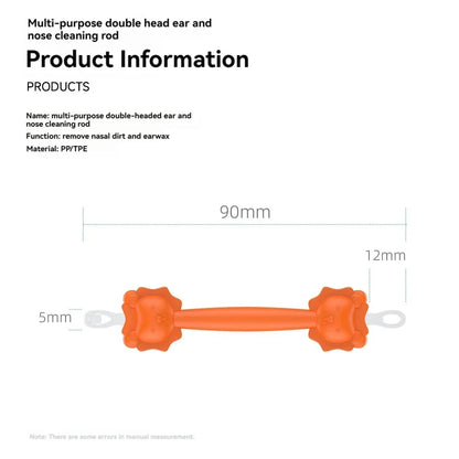 Multi-purpose Ear Nose Cleaner Soft Ear Wax Cleaner Cleaning Tool Baby Ear Cleaner Spoon Double-headed Earwax Cleaner