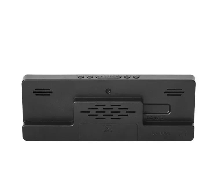 Voice Control Digital Alarm Clock Temperature Dual Alarm Snooze Desktop Table Clock Night Mode 12/24H LED Clock Watch Desk Clock