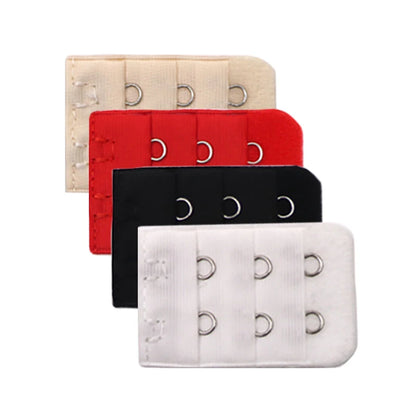 3/4/6/8pcs Bra Extender for Women's Elastic Bra Extension Strap Hook Clip Expander Adjustable Belt Buckle Intimates Accessories