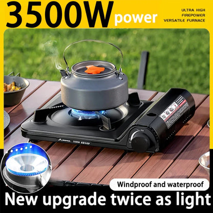 Camping Gas Stove Single Burner Camping Stove Automatic Ignition Cassette Stove Portable Gas Burner for Indoor Outdoor Cooking