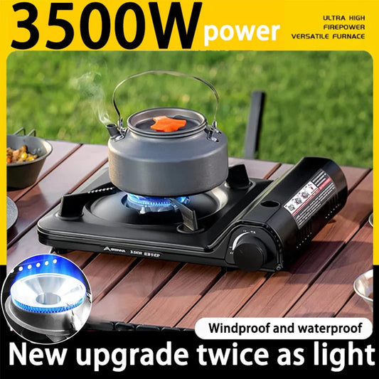 Camping Gas Stove Single Burner Camping Stove Automatic Ignition Cassette Stove Portable Gas Burner for Indoor Outdoor Cooking