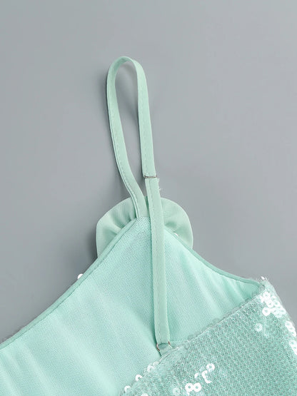 Sequin Sparkly Sexy Mini Dress Sleeveless Backless Tie Up Flower Ruched Prom Dresses Cocktail Evening Gown Wedding Guest Dress