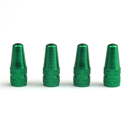 4PCS Aluminum Alloy Bike Tire Valve Caps FV/Presta Valve Covers for Road MTB Track Racing Bikes Durable Cycling Accessories