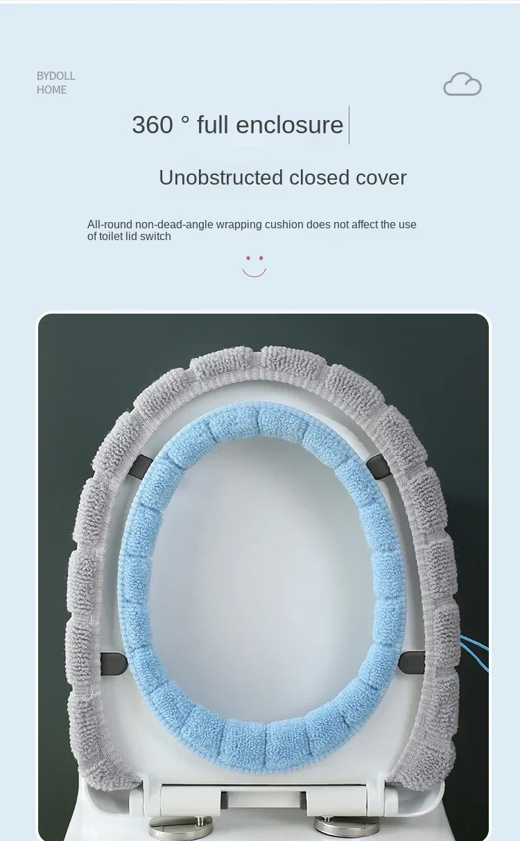Winter toilet seat cushions bathroom toilet seat cushions handle thicker soft washers with toilet seat insulation accessories