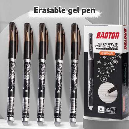 26 Pcs/Set Kawaii Erasable Pens 0.5mm Gel Pen Waterproof Gel Ink Stationery School Writing supplies for Notebook Office Student