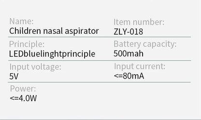 2024 New Pattern Baby Electric Nasal Aspirator Charging Version Newborn Baby Nasal Aspirator Suck Out Prevent Nasal Congestion