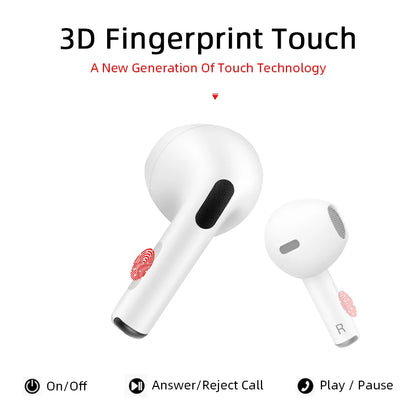 Air TWS Bluetooth Earphones Wireless Bluetooth Headset Noise Cancelling Earbuds with Mic Wireless Headphones for IPhone