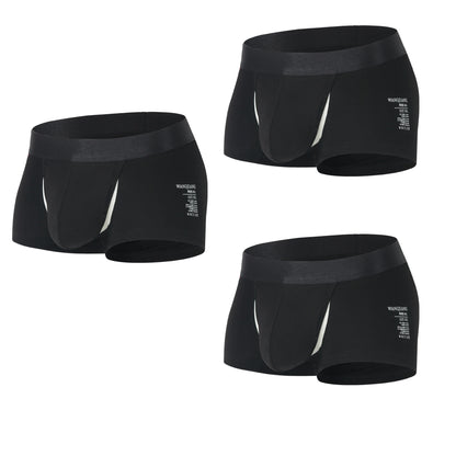 Open Front Underwear Men Cotton Sexy Men's Boxer Shorts Panties Breathable Pouch Bulge Underpants Male