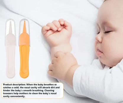 Cavity Care Ear Nose Navel Clean Baby Dig Booger Clip InfantsTools Kids Safety Tweezers Cleaning Forceps Toddler Nasal