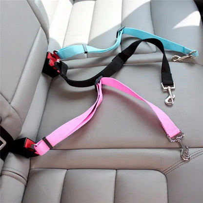 Pet Dog Cat Car Seat Dog Car Seat Belt Safety Protector Travel Pets Accessories Dog Leash Collar Breakaway Solid Car Harness