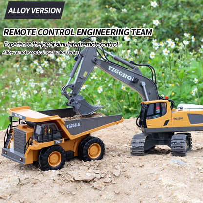 Excavator RC Car Toys Remote Control Car Toys For Boys Radio Control Excavator Dump Truck Bulldozer Electric Car Kids Toys Gift