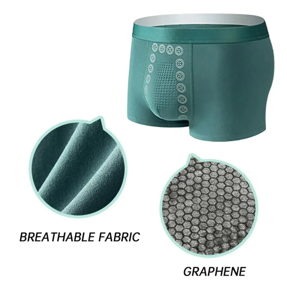 Energy Field Therapy Men's Underwear Elastic Polyester Fibre Long Lasting Slim Briefs Breathable Magnetic Therapy Men Underwear