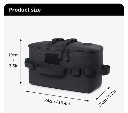 Outdoor Camping Gas Tank Storage Bag Large Capacity Ground Nail Tool Bag GasCanister Picnic Cookware Utensils Kit Bag