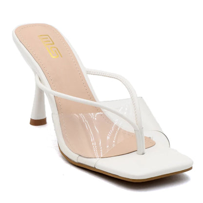 shoes for women 2025 designer luxury new stiletto flip flops clip toe outdoor Transparent slippers black temperament sandals 9CM