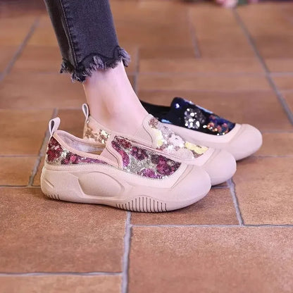 Shoes for Women Spring Autumn High on Platform Comfortable Fashion 2024 Woman Footwear New In Light Offer Daily Routine Casual A