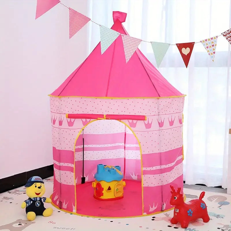 Night Sky Design Children's Play House Tent, Cute Castle for Little Boy's and Girls