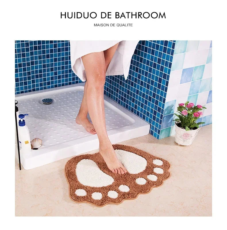Bathroom Rugs Mats Water Absorbent Non-Slip Mat Used in Bathroom, Shower, Microfiber Bath Mat Machine Bath Mat Bathroom Mat