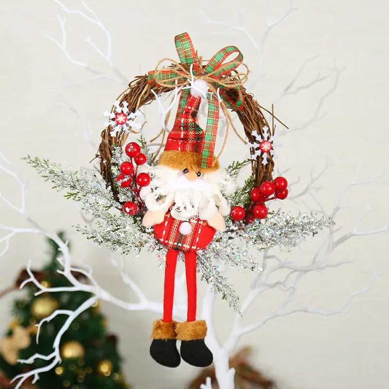 Sp Hot Sale Merry Christmas Decoration Wreath Manufacturer Artificial Greenery Christmas Garland Decoration