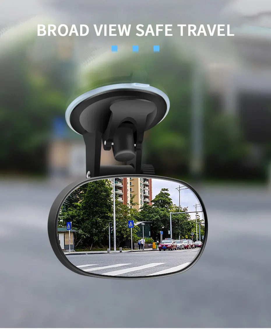 Interior Car Baby Mirror Rear Seat Baby Kids Monitor Mirrors For Safety Auto Windshield Suction Cup Sun Visor Plate Clip Mirror