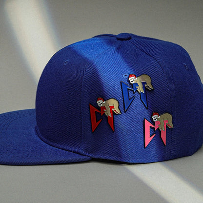 Retro Mexican Metal Hat Clip Pins Enamel Pins Cartoon Sloth Boy Baseball Cap Golf Cap Hat Badge Accessories Fashion Jewelry Gift