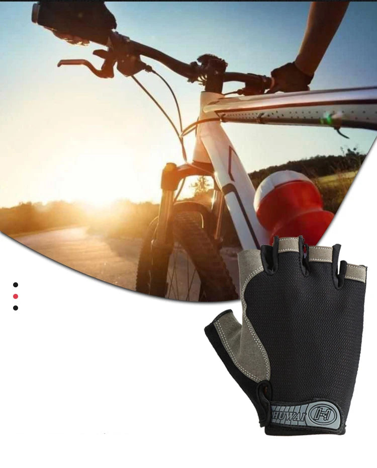 Breathable Anti-Slip Half Finger Gloves for Fitness Cycling Summer Gym Cycling Gloves for Men And Women Bicycle Riding Fishing