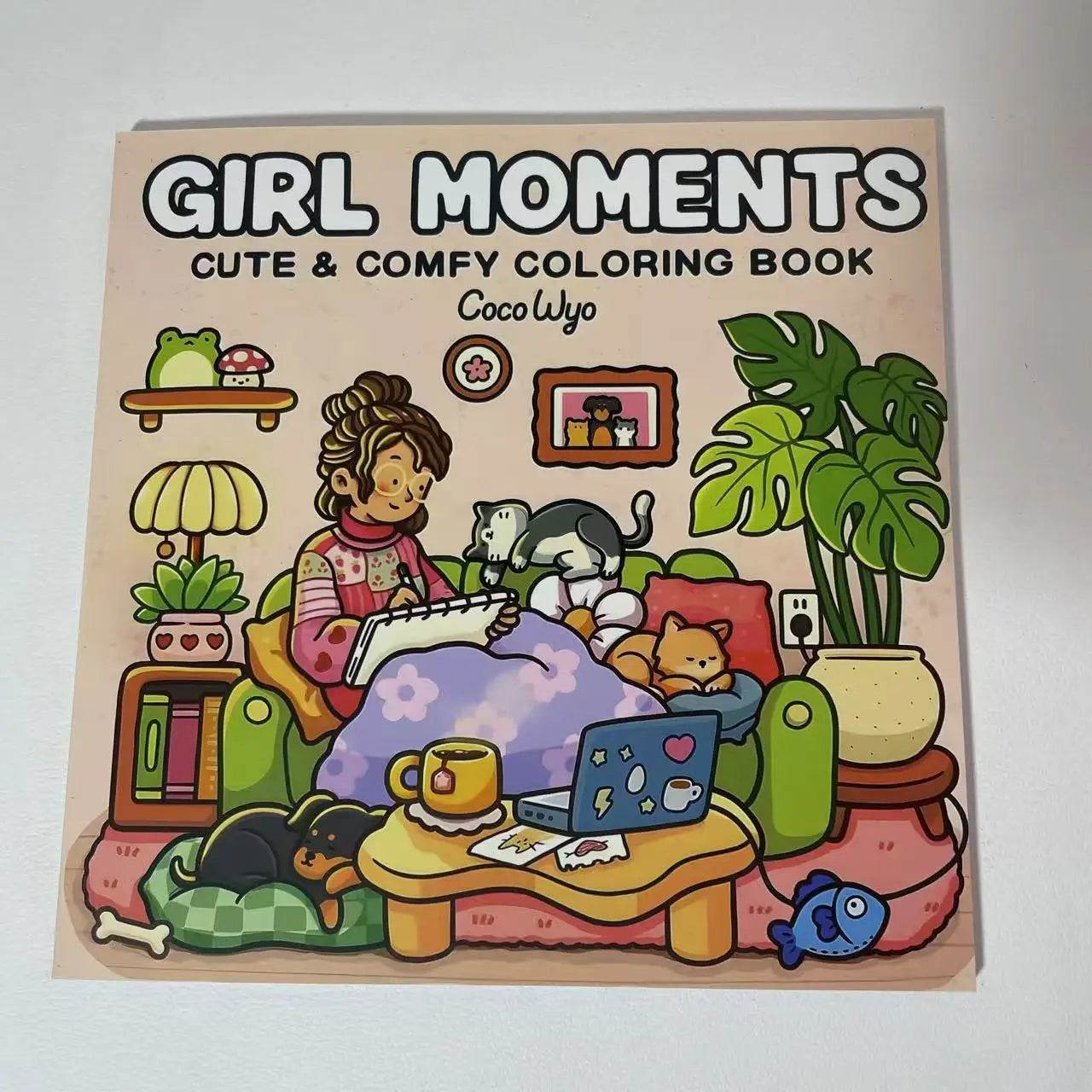 Cute Family Warm Color Graffiti Book, Children's and Preschool Puzzle Drawing Book