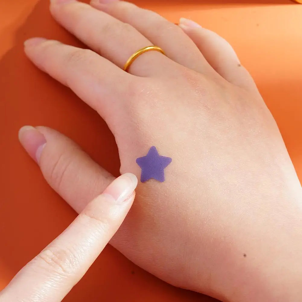 40pcs Colorful PE Pimple Patches Cute Star Shaped Pimple Cover Sticker Invisible Pimple Cover Removal Pimple Patch