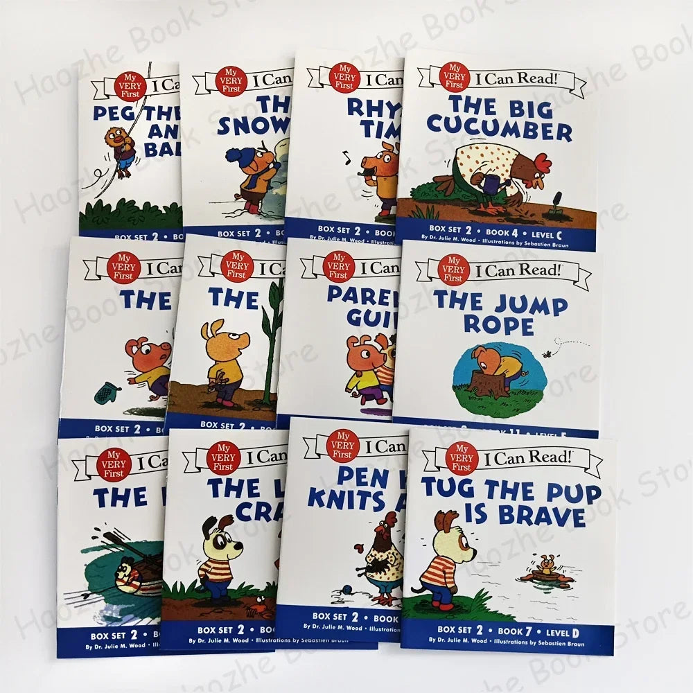 12 Books Set My Very First I Can Read English Picture Book for Beginner Pocket Book for Children Kids Montessori Bedtime Reading