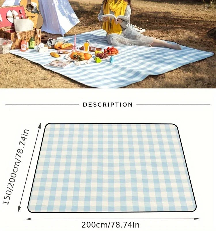Camping Mat - Extra Thick, Machine Washable, Moisture-Resistant Picnic Blanket, Perfect for Sand, Beach, and Outdoor Adventures