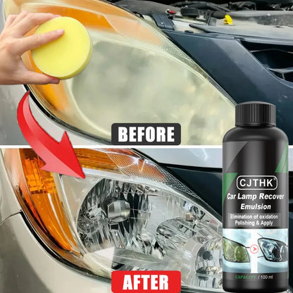 Car Headlight Restoration Polishing Kits Headlamp Scratch Remover Repair Cleaning Paste Remove Oxidation Headlight Polish Liquid